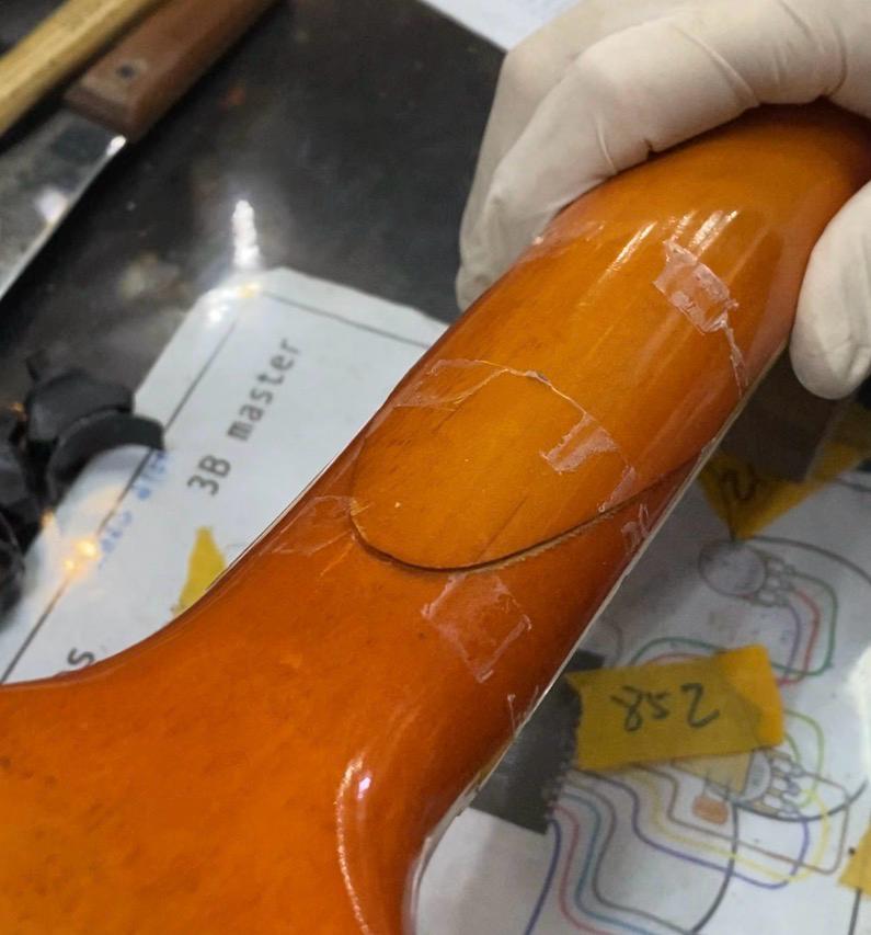 Guitar neck gluing