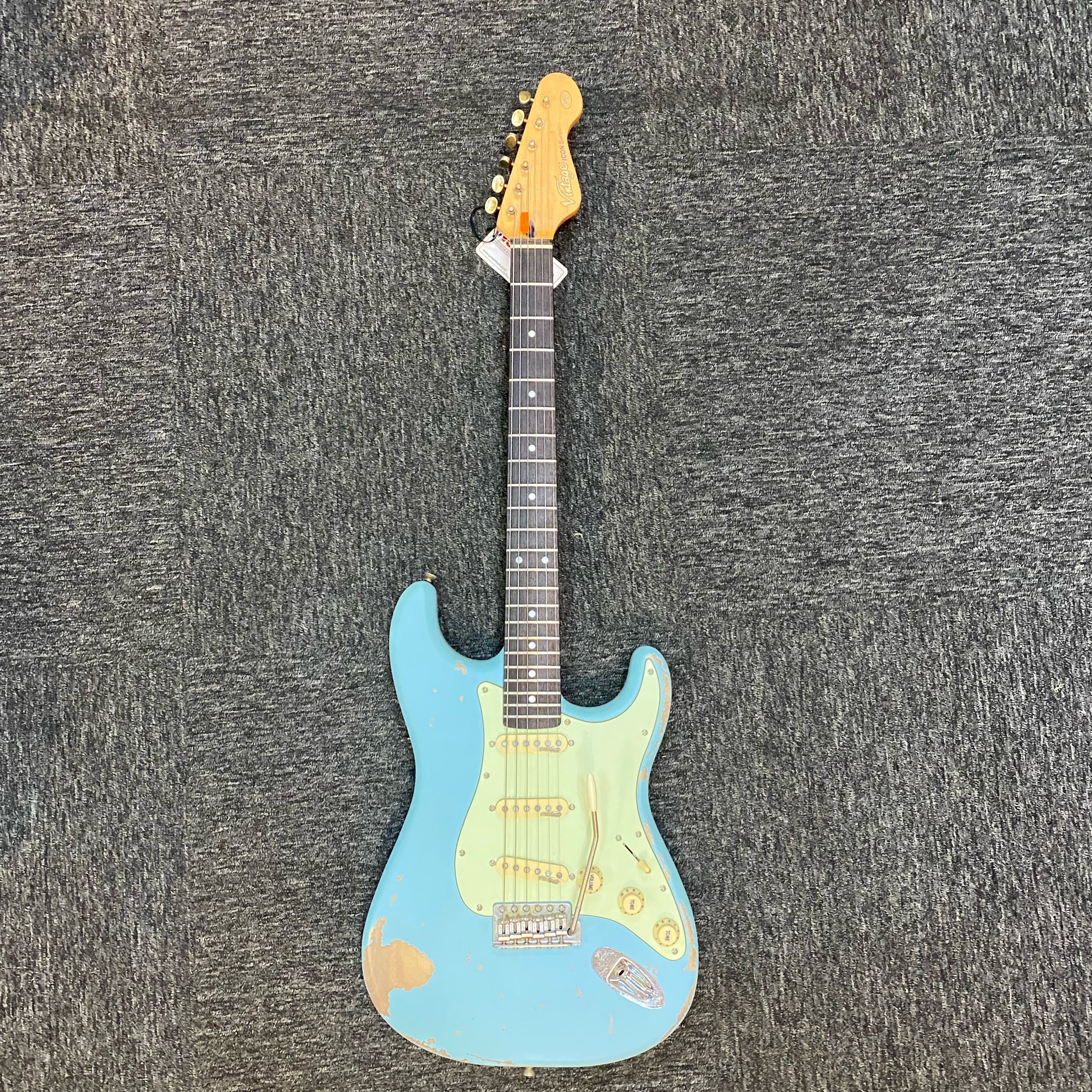 Vintage V6 ICON Electric Guitar ~ Distressed Vintage