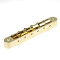 Faber ABRH-GG Bridge, For Gibson® ABR-1, Gloss Gold, Brass saddles gold plated