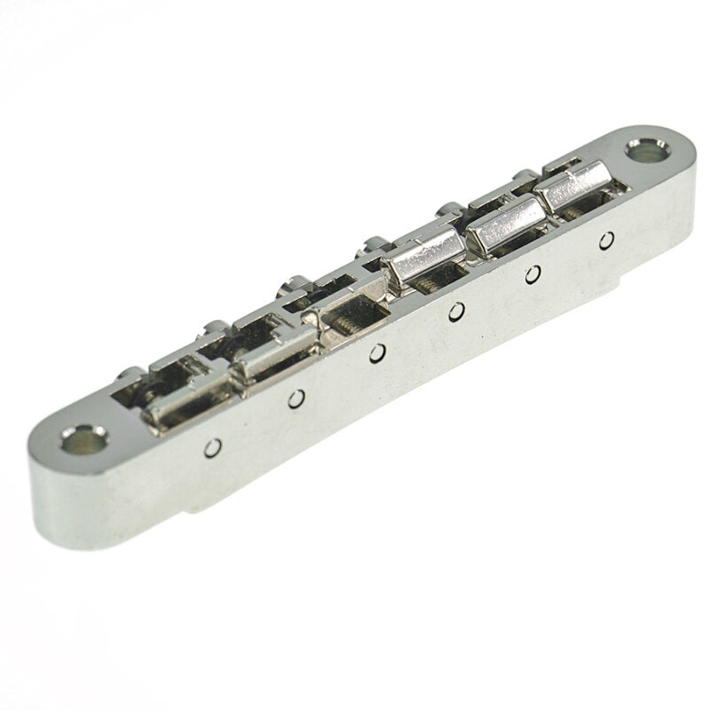 Faber ABRH-NG Bridge, For Gibson® ABR-1, Gloss Nickel, Brass saddles nickel plated
