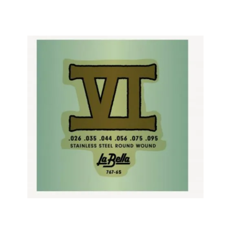 Labella 767-6S BASS VI STAINLESS ROUNDS – 26-95