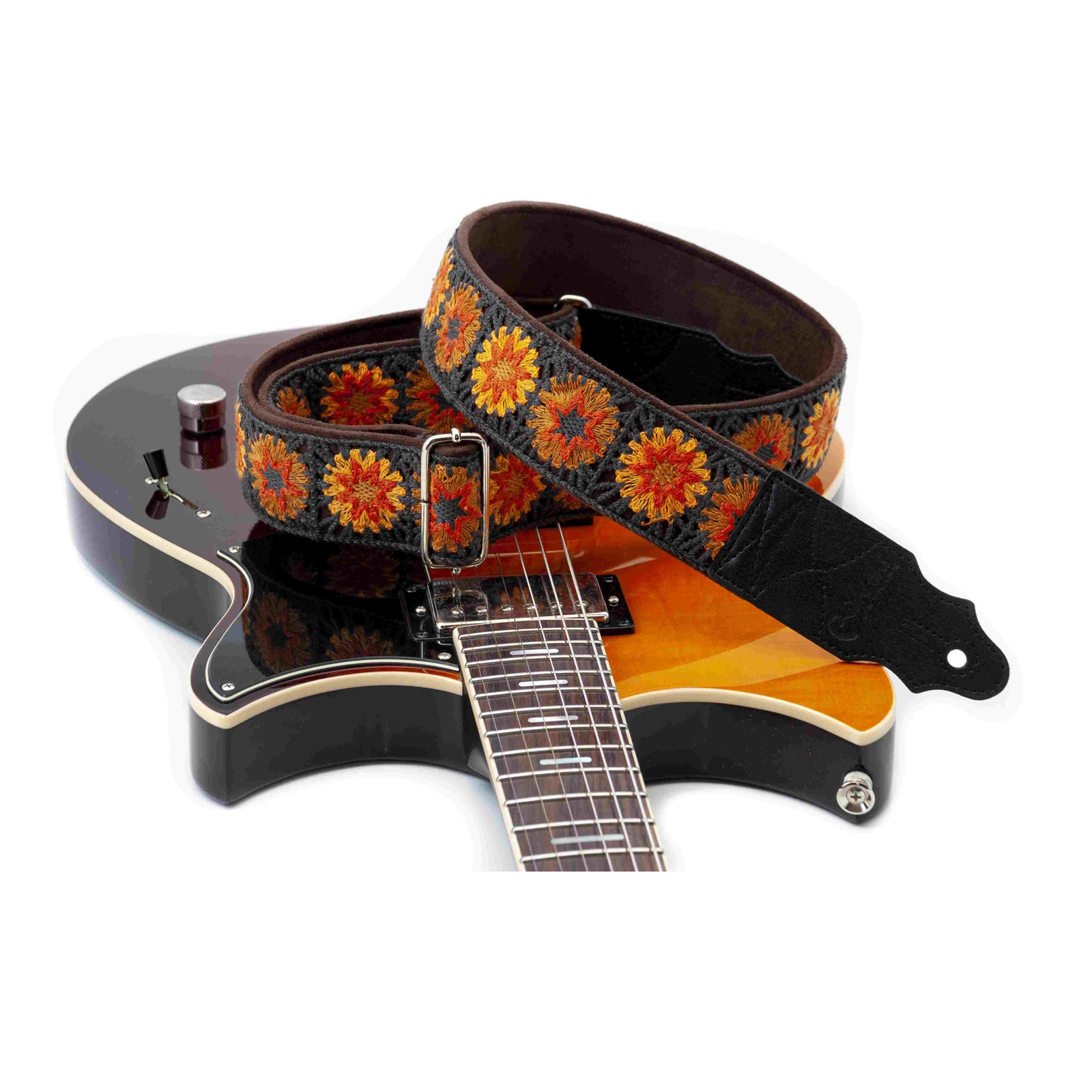 Righton Crochet Brown Guitar Strap