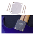 Fender Neck Plate 4-Bolt 70s "F" Style, Chrome