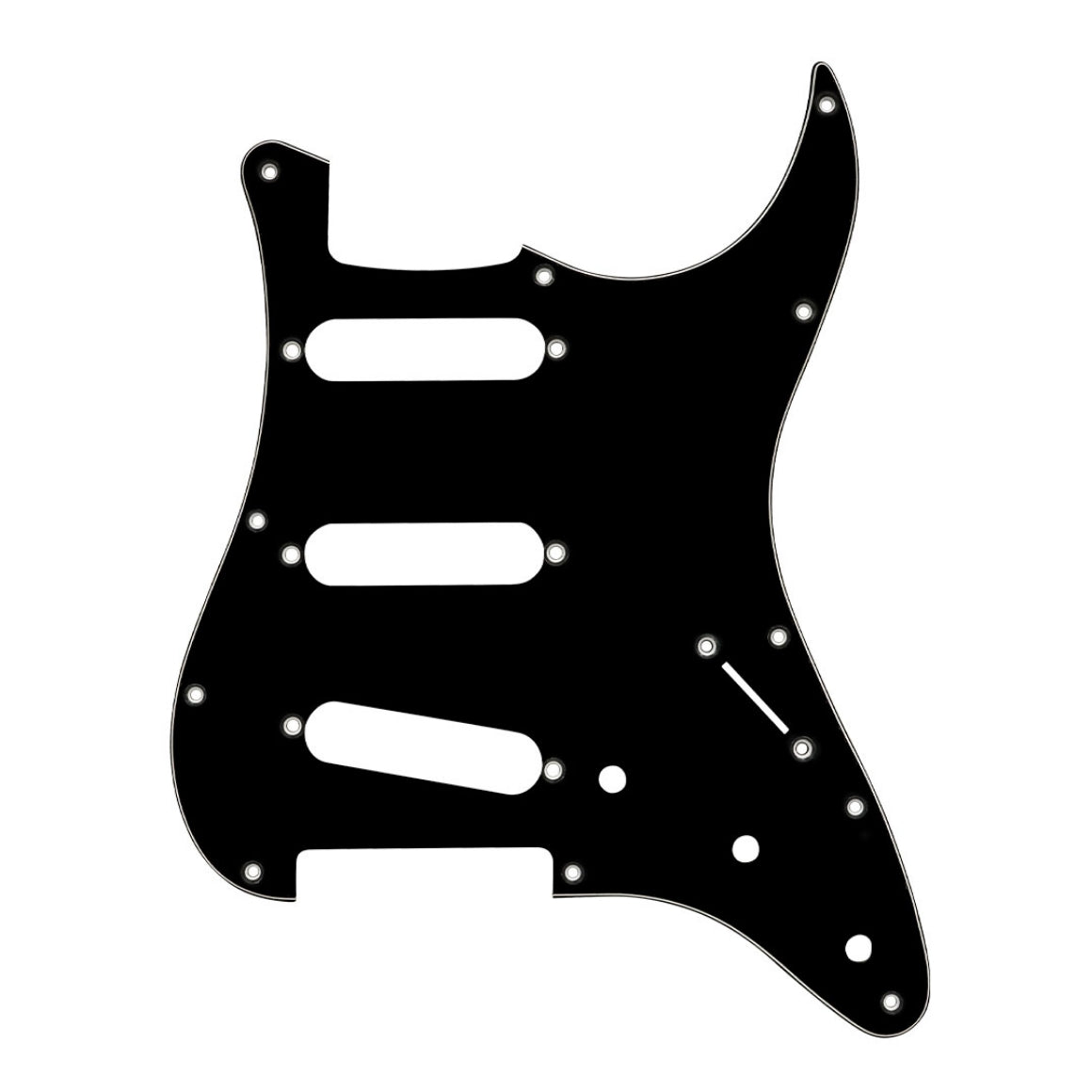 Hosco Strat Pickguard (S-S-S) Black