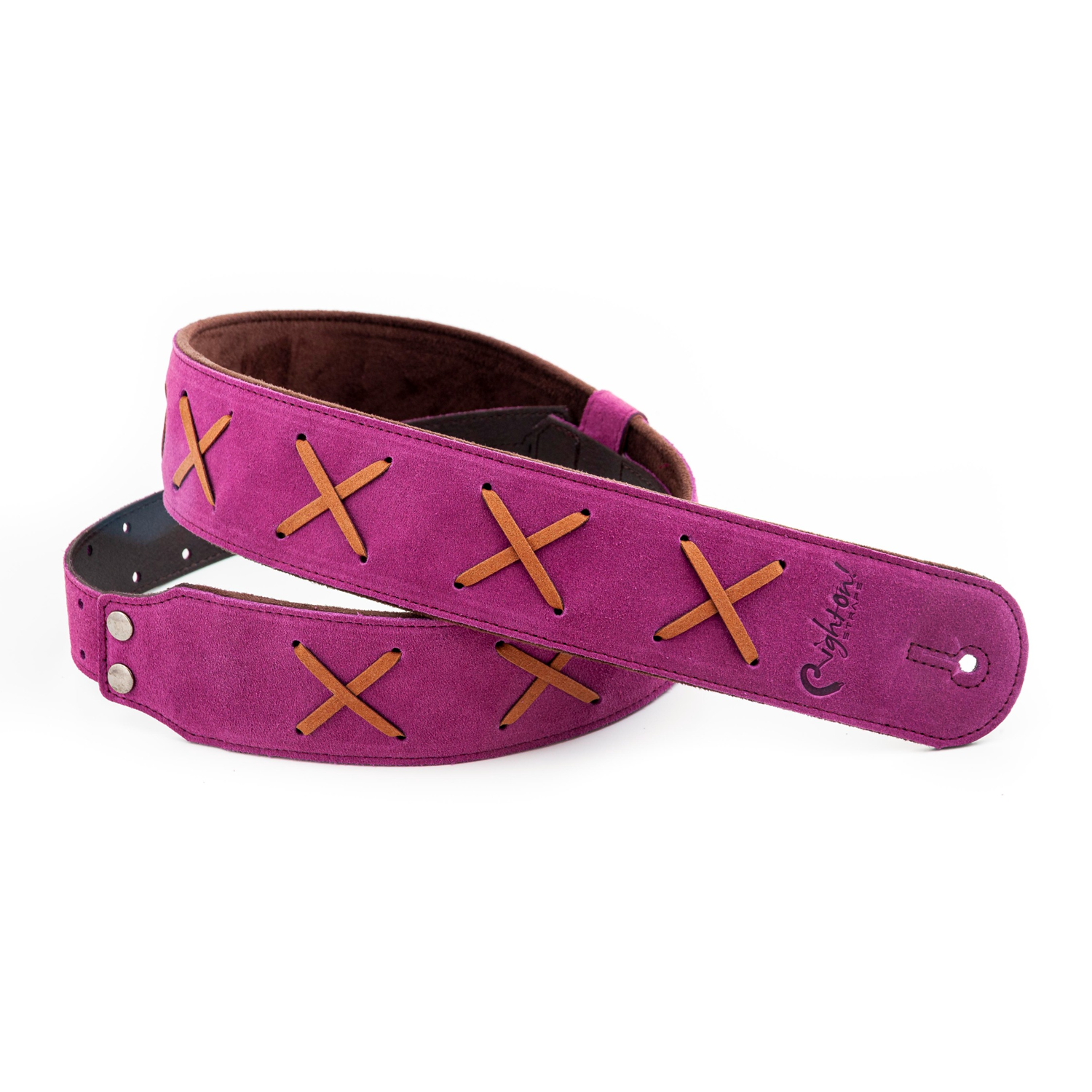 RightOn Legend D.G. Purple Guitar Strap