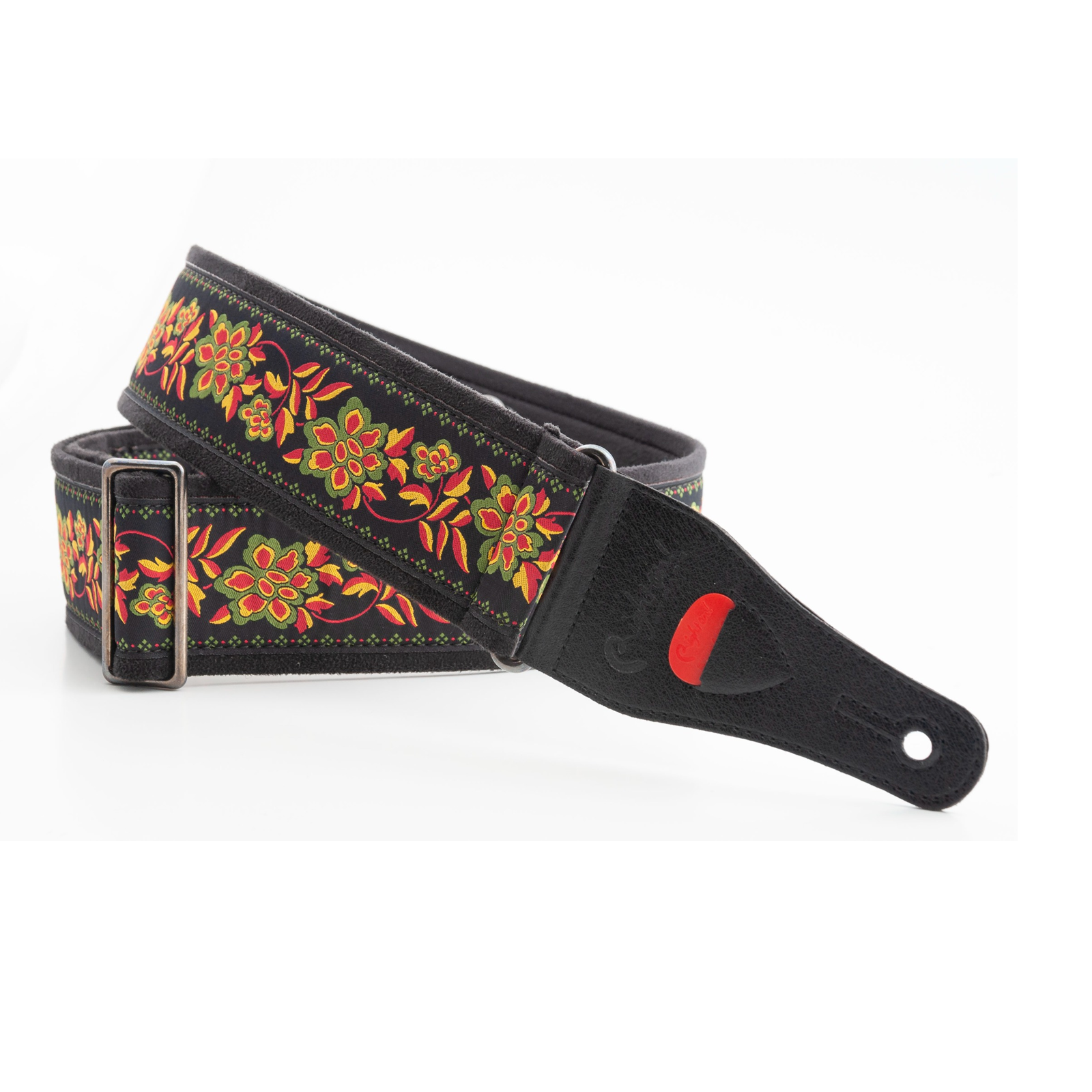Righton Roses II Black Guitar Strap