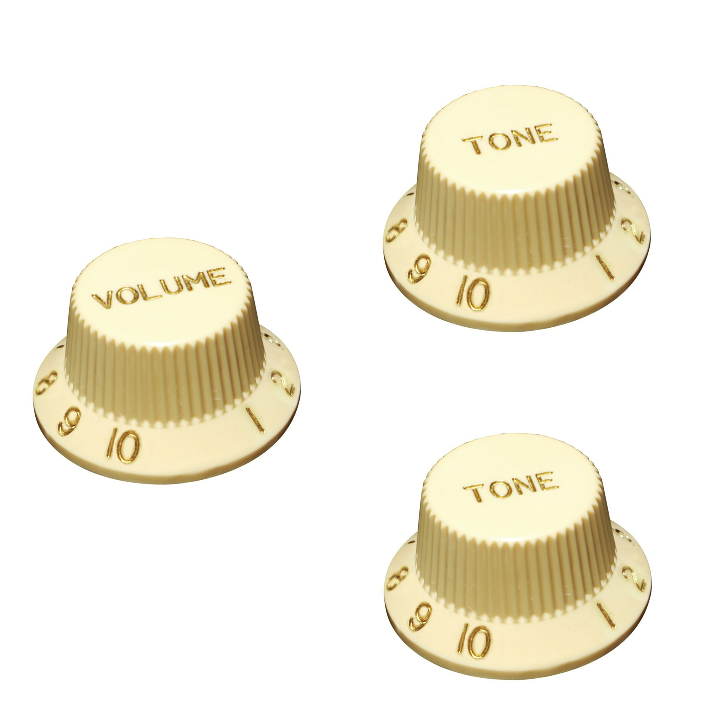 Hosco Strat Knob Set Vol-Tone-Tone