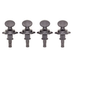 Graphtech Ratio 4004-BK (6:1) Ukulele Tuner Regular Button (4 pc set)