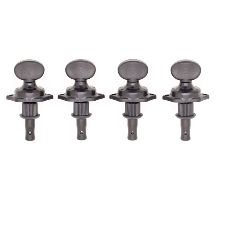 Graphtech Ratio 4004-BK (6:1) Ukulele Tuner Regular Button (4 pc set)