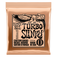 Ernie Ball Turbo Slinky Nickel Wound Electric Guitar Strings 9.5-46 Gauge 2224  